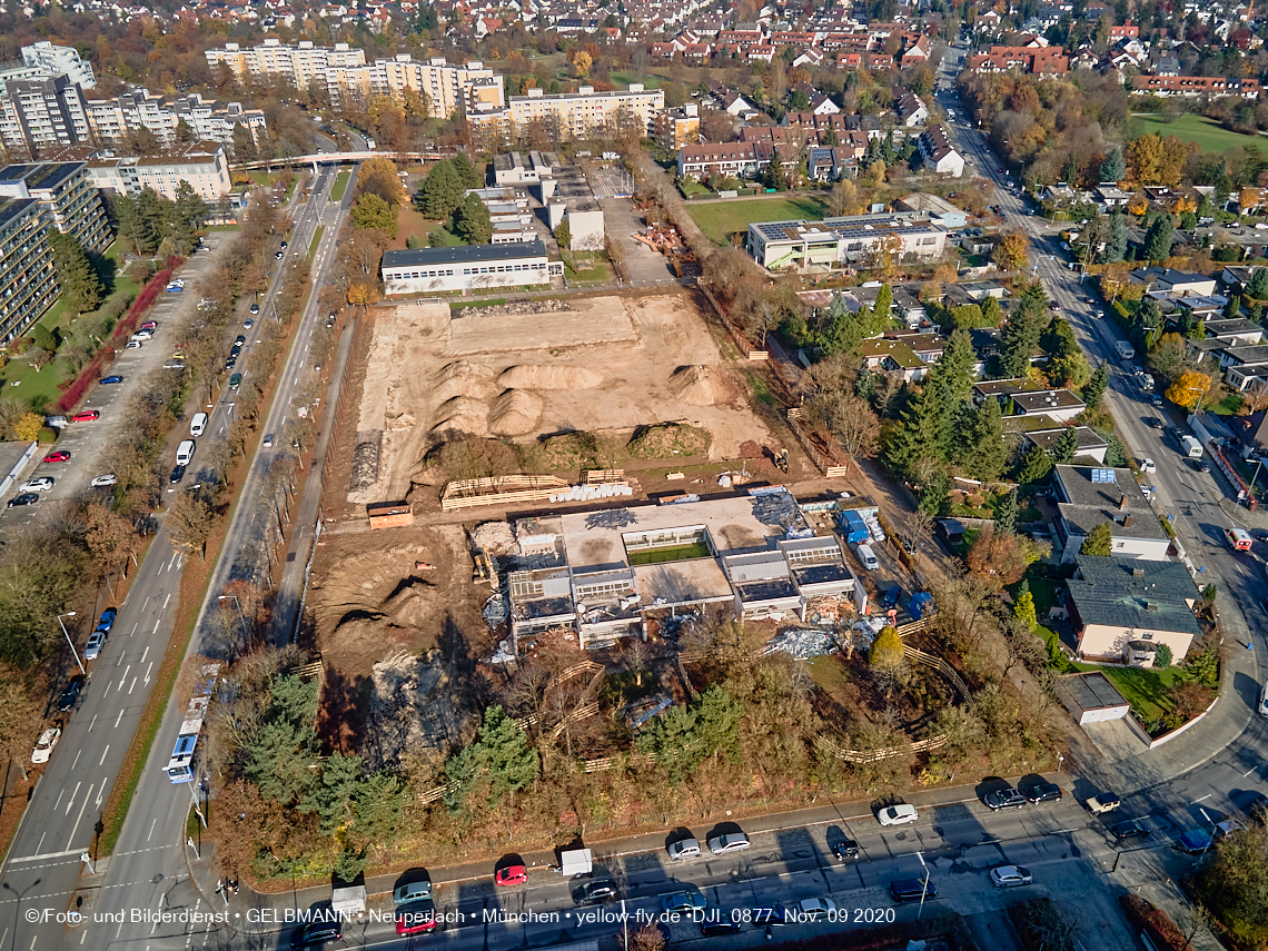 09.11.2020 - Baustelle Grundschule am Karl-Marx-Ring in Neuperlach